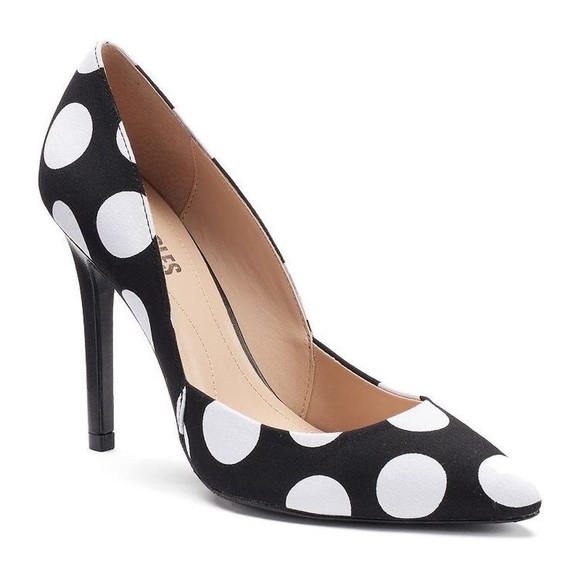 charles david polka dot pumps